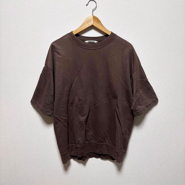 AURALEE SUPER HIGH GAUGE SWEAT BIG TEE オーラリー スーパーハイゲージスウェットビッグT