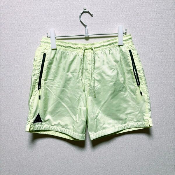 NIKE ACG ナイキ ハーフパンツ ショートパンツ ライトグリーン M Woven Shorts ウーブン ショーツ