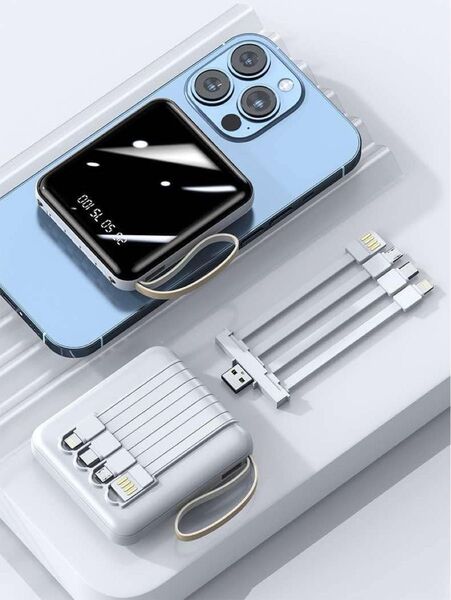 モバイルバッテリー 20000mAh 携帯充電器 Type-C iPhone対応