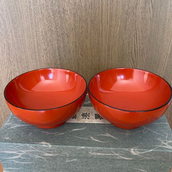 川連漆器 伝統工芸品 川連塗 汁椀 お椀 2客組 セット ペア