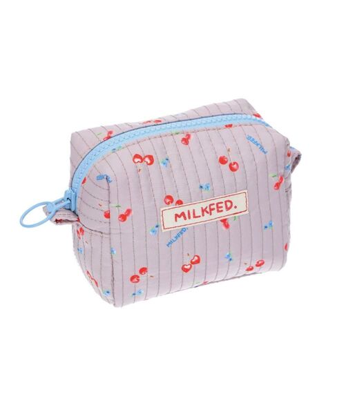 【新品タグ付】MILKFED.(ミルクフェド)チェリーパターンポーチ グレー