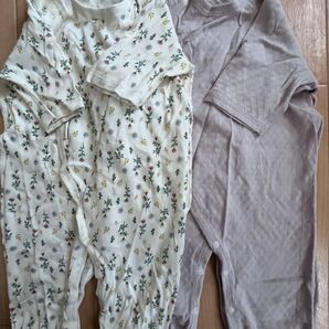petit main ベビー服 ロンパース 2枚セット