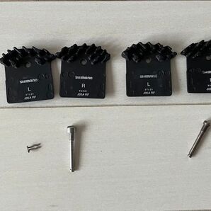 中古★送料無料★シマノSHIMANO j05A-RFディスクブレーキパッド 走行距離約500km 2ペアセットどちらか音鳴りあり