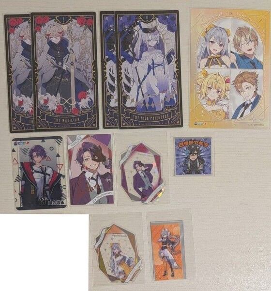 にじさんじ タロットカード クリアカード チェキ 特典 セラフ・ダズルガーデン 樋口楓 渡会雲雀 四季凪アキラ 星川サラ 風楽奏斗