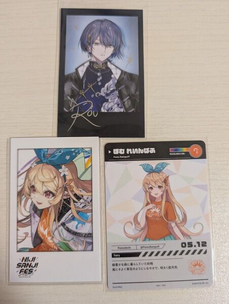 にじさんじ Dytica 2周年 にじフェス チェキ 小柳ロウ ぽむ れいんぱふ