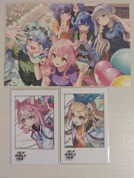 にじさんじ にじフェス ポストカード チェキ ヤン ナリ ぽむ れいんぱふ 先斗寧 天宮こころ 栞葉るり トゥイスティーアマノザコ