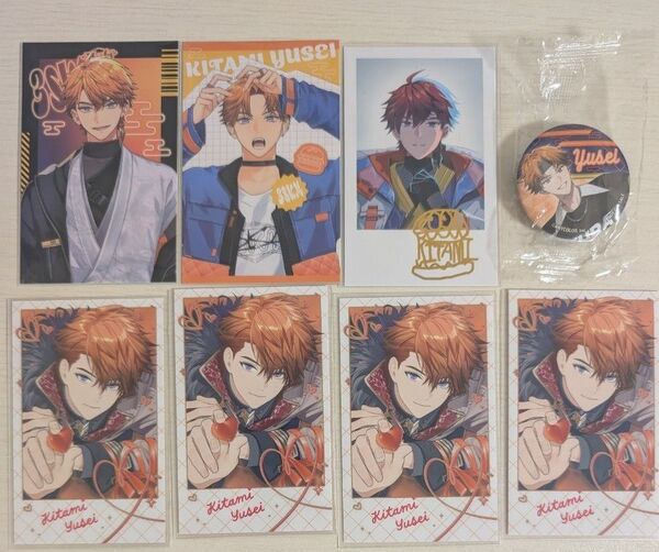 にじさんじ バレンタイン 3SKM デビュー half Anniversary チェキ くら寿司 缶バッジ 北見遊征