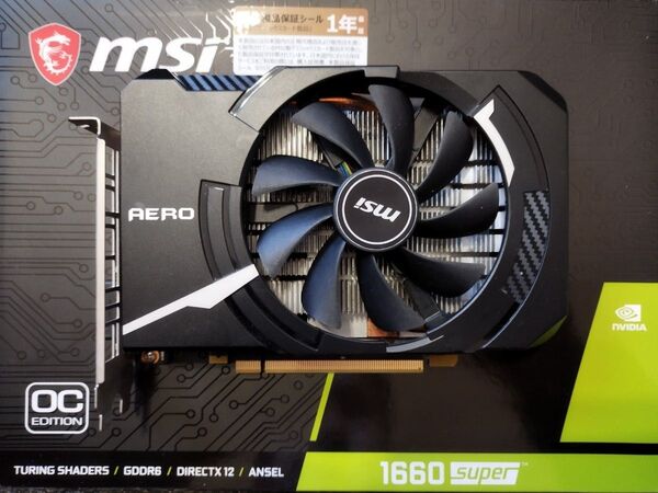 MSI AERO GTX1660 super 6GB