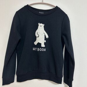 トレーナー くま ネイビー