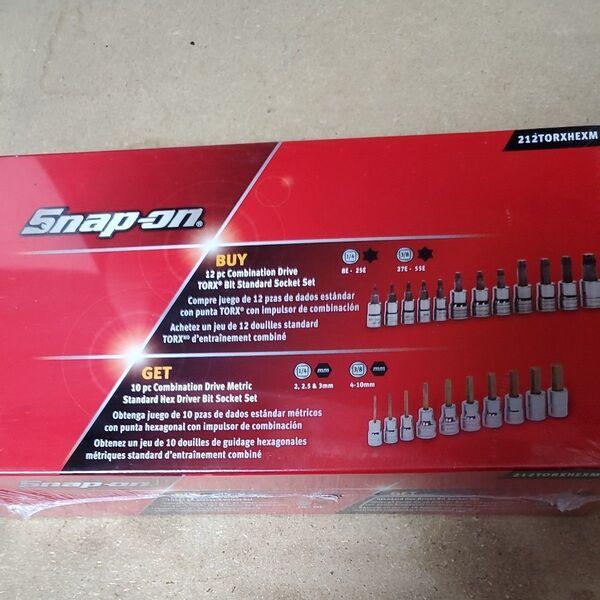 Snap-on 212TORXHEXM トルクス、ヘックスソケットセット