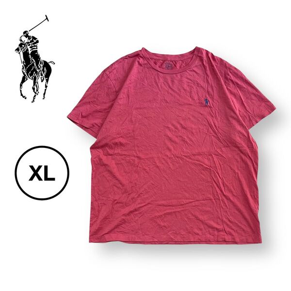 ポロ ラルフローレンワンポイントロゴ 刺繍入り Tシャツ ポニー 大きめサイズ 半袖Tシャツ polo Ralph Lauren