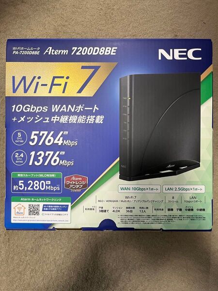 NEC PA-7200D8BE 無線LANルータ