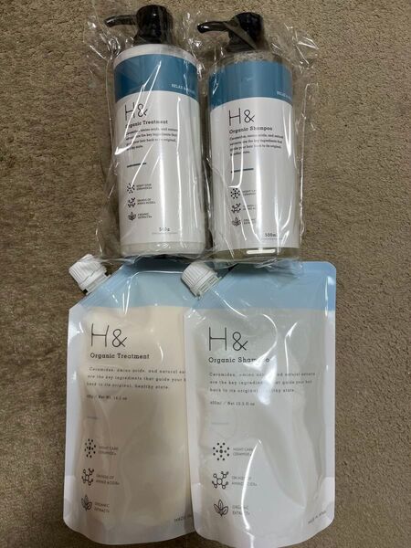 H& アッシュアンド オーガニック シャンプー トリートメント本体 詰め替え