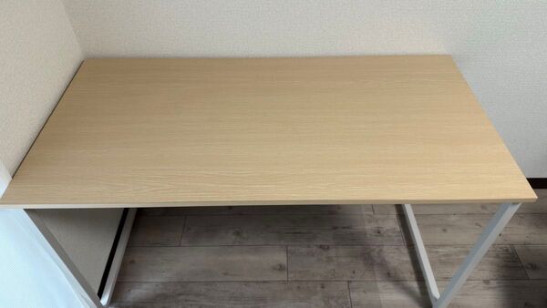 サンワダイレクト パソコンデスク 幅120×奥行60cm モニターアーム対応 ライトブラウン 100-DESKF004LBR