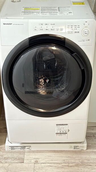 SHARP ES-S7E-WL ドラム式洗濯乾燥機 7kg/3.5kg 2022年製