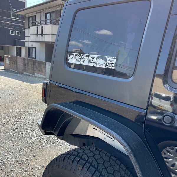 jeep ジープ JK JL ラングラー ステッカー 防水 1枚