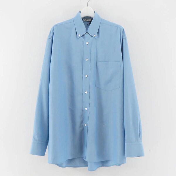 AURALEE/オーラリー SILK BROAD BUTTON DOWN SHIRT A25SS01SB サイズ4