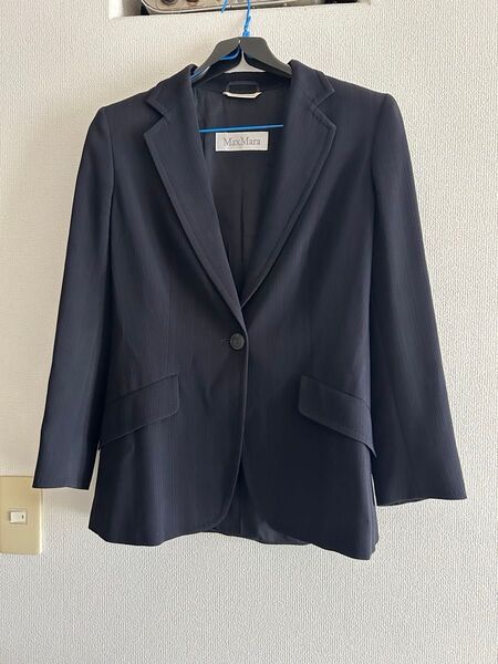 MAX MARA ネイビー テーラードジャケット