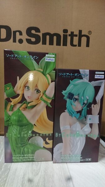 ソードアート オンライン BiCute Bunnies Figure リーファ シルフカラーver. シノン ホワイトパール