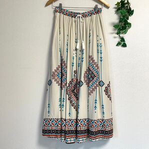 TITICACA*アジアン ロングスカート チチカカ オリエンタル フレア
