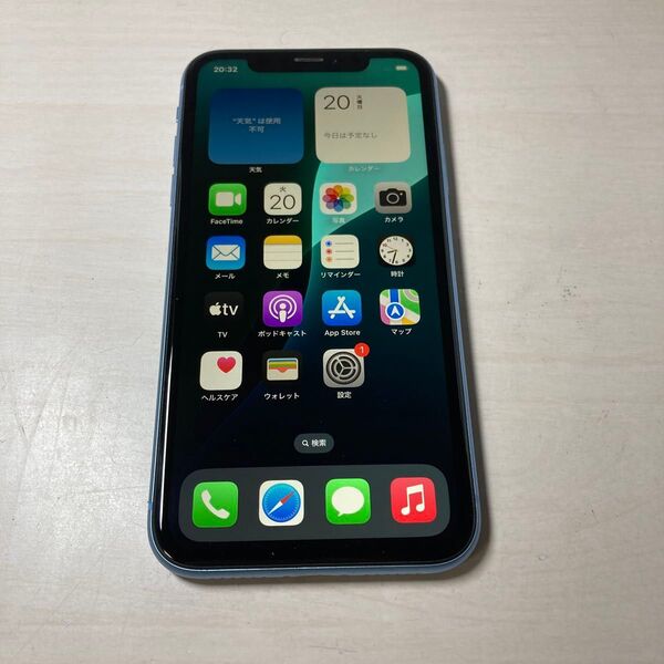 66375 iPhone XR 64GB ブルー SIMフリー 中古品 ※本体のみ