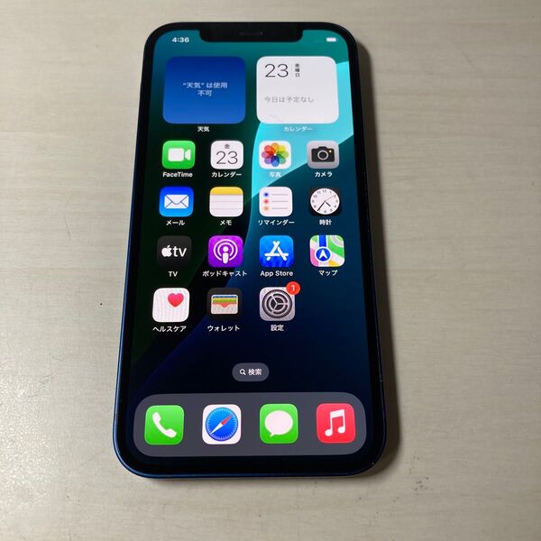 06014 iPhone12 64GB ブルー SIMフリー ジャンク品 ※本体のみ