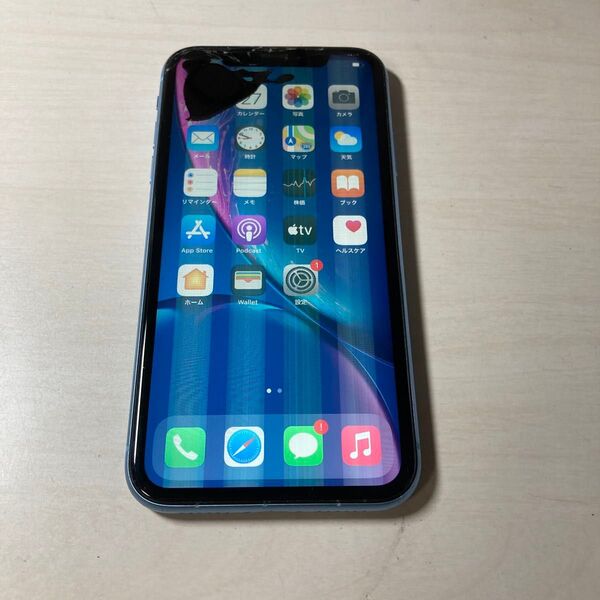 81741 iPhone XR 64GB ブルー SIMフリー ジャンク品 ※本体のみ