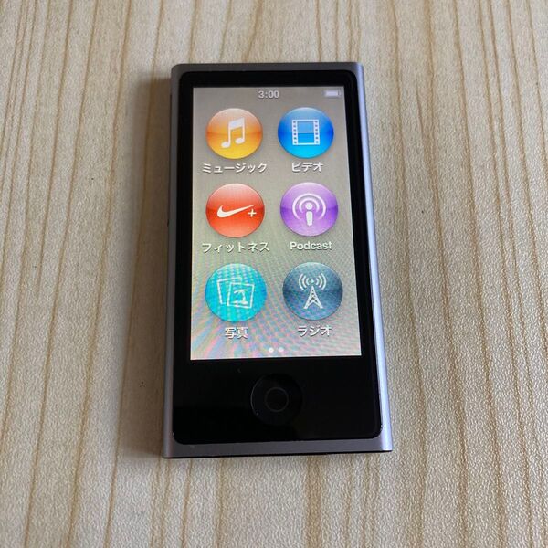 1443 Apple iPod nano7世代 スペースグレイ 中古品