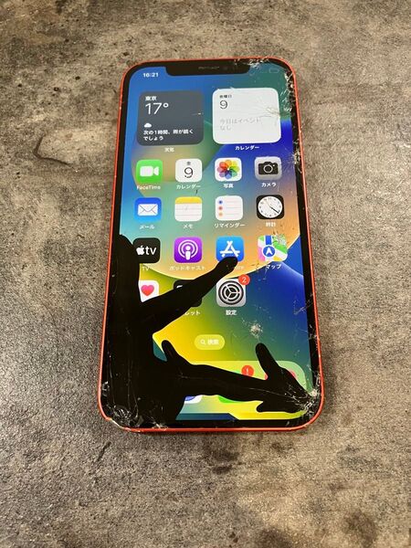 03429 iPhone12 64GB レッド SIMフリー ジャンク