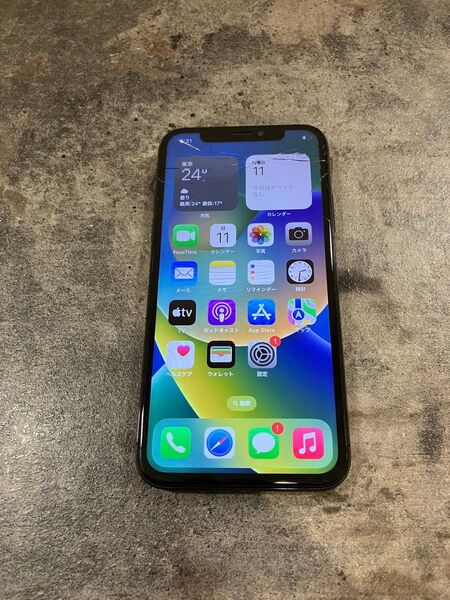 48517 iPhoneX 256GB グレー SIMフリー ジャンク