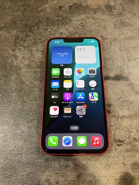 17898 iPhone13 256GB レッド SIMフリー 中古品