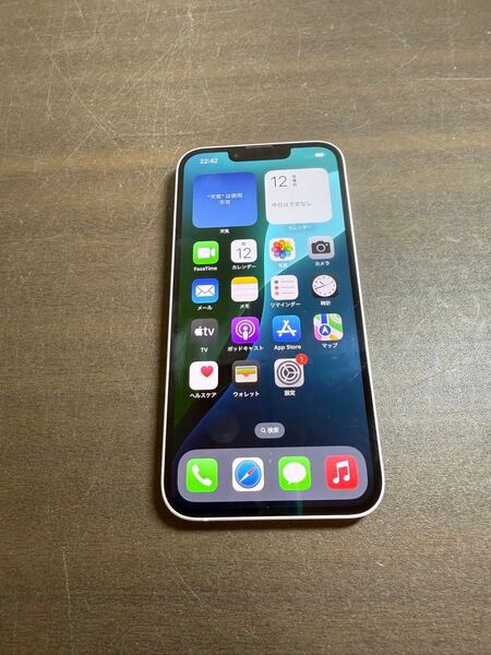 19654 iPhone14 128G パープル SIMフリー 中古品