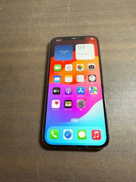 54871 iPhone12promax 128G ブルー SIMフリー ジャンク