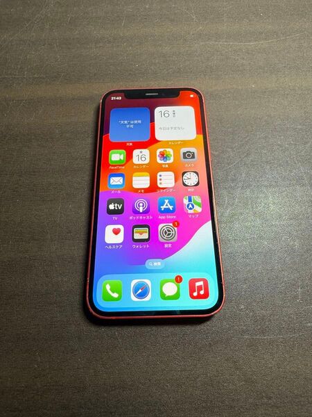 28315 iPhone12 mini 128G レッド SIMフリー ジャンク