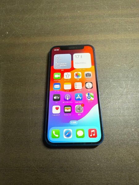 01938 iPhone12 mini 128G ブルー SIMフリー中古品