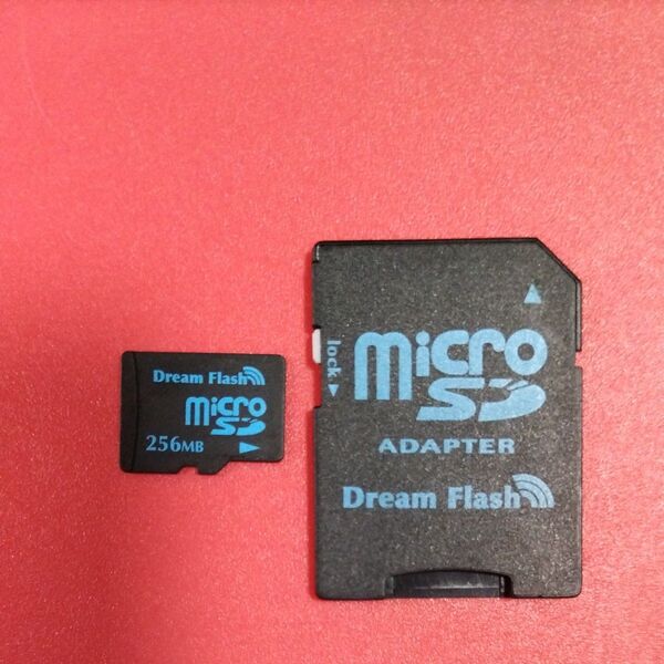★ Dream Flash MicroSD 256MB→SDカード 変換アダプターセット DF−MISD256
