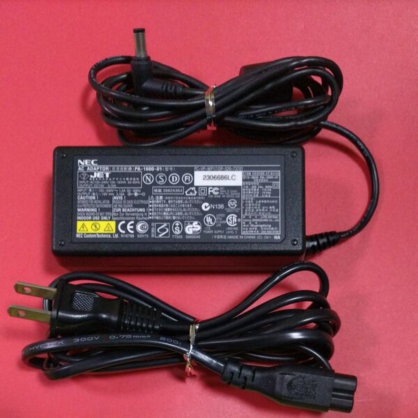★ NEC パソコン用 ACアダプター純正品 PA−1600−01(出力:DC19V 3.16A)PC−VP−WP17