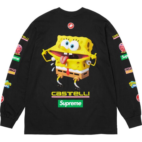 Supreme x SpongeBob Castelli Racing L/S Tee "Black"