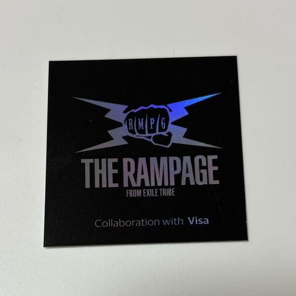 トラステ THE RAMPAGE VISA ステッカー