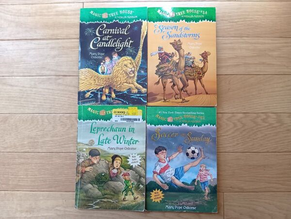 Magic tree house 4冊セット 小学生 洋書 英語 多読
