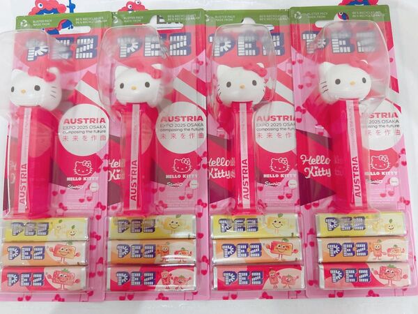 4点 大阪関西万博 ペッツ PEZ 万博 限定 サンリオ キティ パビリオン