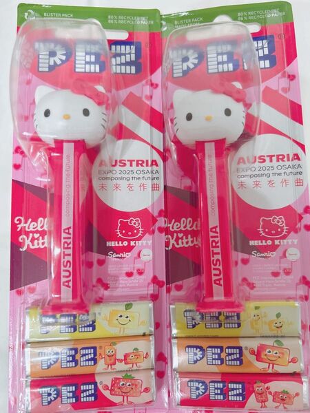 2点 大阪関西万博 ペッツ PEZ 万博 限定 サンリオ キティ パビリオン