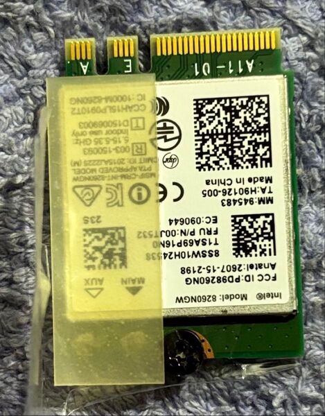 Intel Wireless-AC 8260NGW 無線LANカード