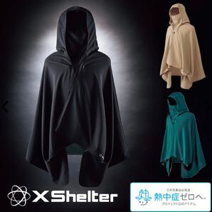 エックスシェルター 暑熱ポンチョ ブラック ワークマン XShelter 黒 ぽんちょ