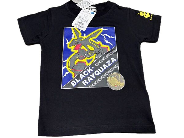 【新品】ポケモン 半袖Tシャツ 110㎝ 黒いレックウザ プリント