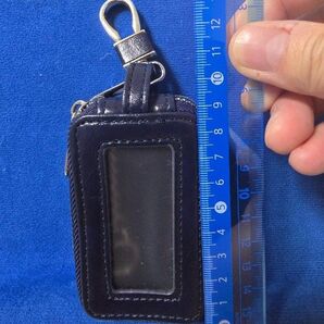 2層 キーケース ネイビー