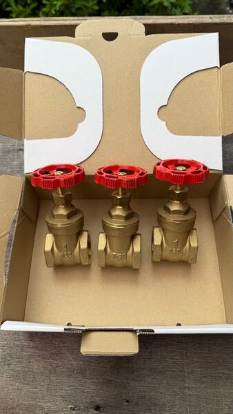 TOA 25mmゲートバルブ3個セット
