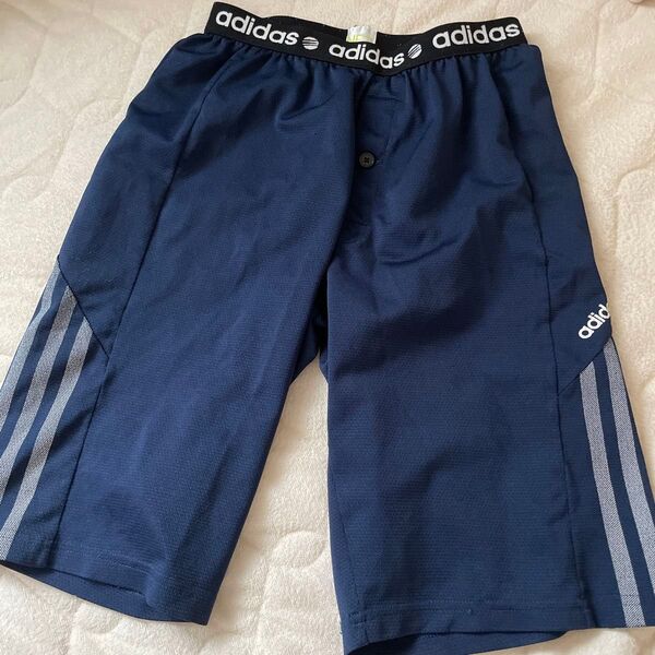 adidas ハーフパンツ ネイビー ジュニア サッカー インナーパンツ?