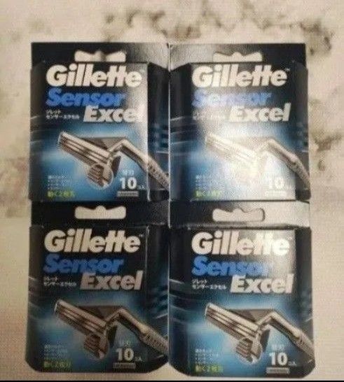 Gillette ジレット センサーエクセル 替刃10個 4箱