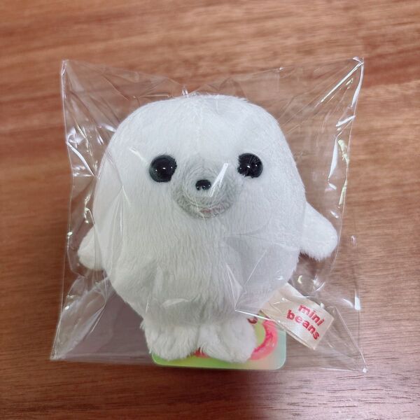 アザラシのぬいぐるみ 水族館 グッズ A-SHOW mini beans ミニビーンズ 赤ちゃんあざらし 7cm